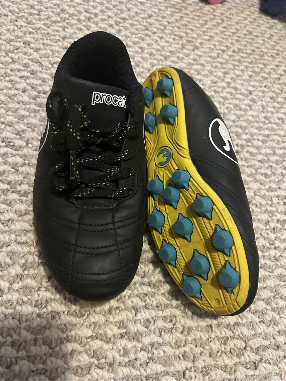 Puma Procat Black Soccer Cleats w
